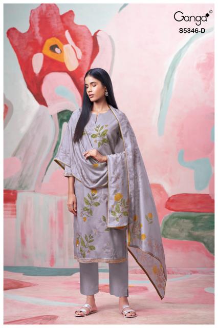 Ganga serinda 5346 dress material wholesalers in hyderabad